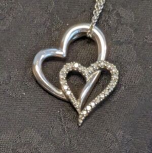 Kay Jewelers Silver Heart Necklace
